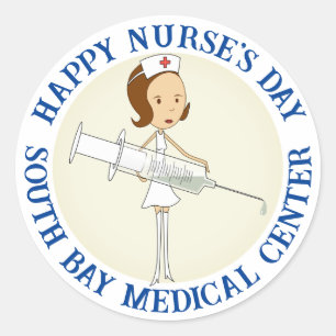 Medical Facility Nurse's Day  Classic Round Sticker
