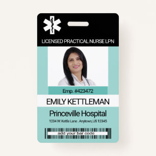 Medical Field Photo Badge - Editable ID Badge