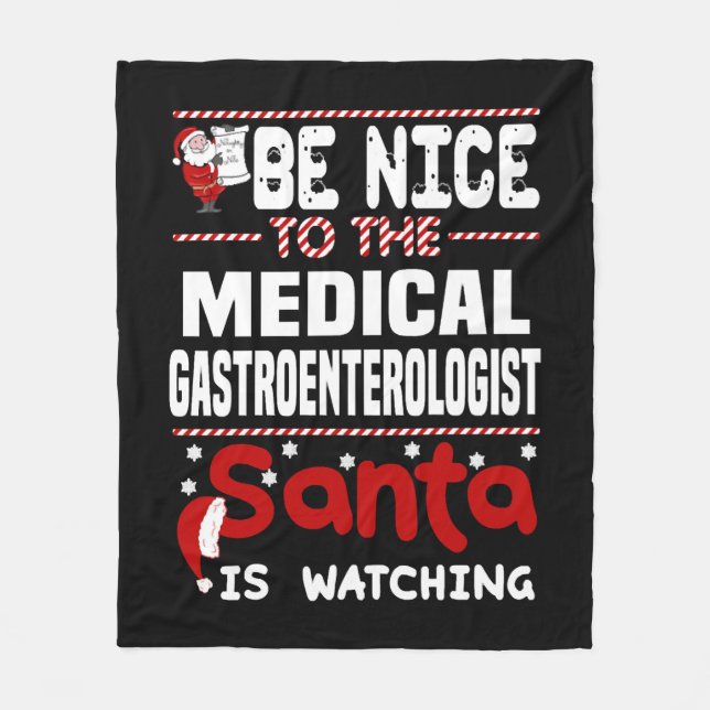 Medical Gastroenterologist Fleece Blanket (Front)