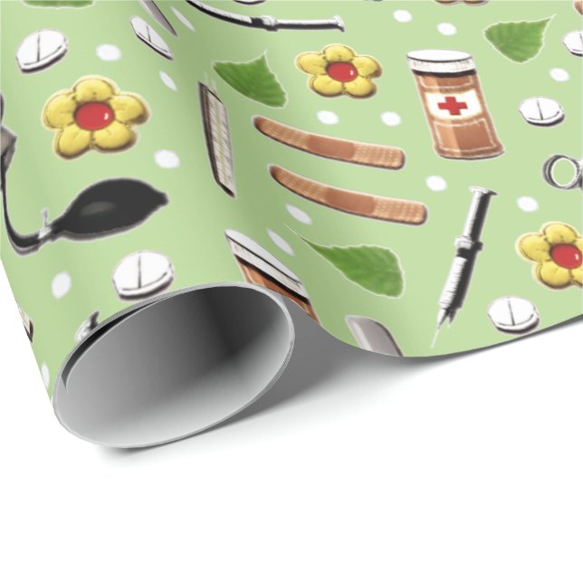 Medical Gift Wrapping Paper (Roll Corner)