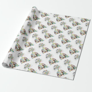 Medical Gifts Heart and Lungs Motif Wrapping Paper