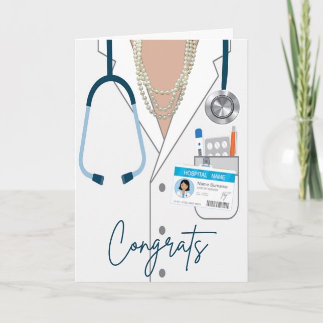 medical graduation card (Front)