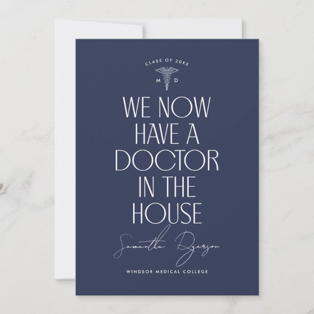 Medical Graduation Invitation Announcement (Front)