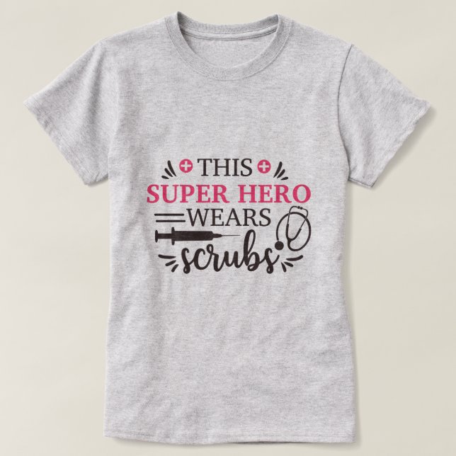 Medical Graphic Honouring Healthcare Heroes  T-Shirt (Design Front)