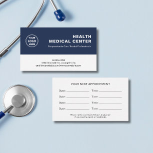 Medical Healthcare Clinic Doctor Appointment Card