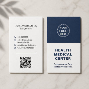 Medical Healthcare Clinic Doctor Vertical Business Card