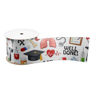 🎓 Medical & healthcare Graduate Celebration Satin Ribbon