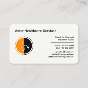 Medical Healthcare Sales Agent Business Cards