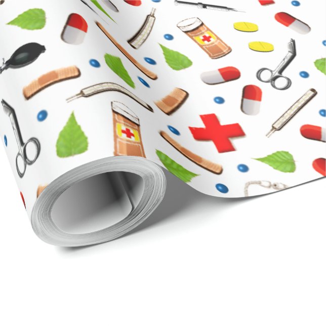 Medical Healthcare Wrapping Paper (Roll Corner)