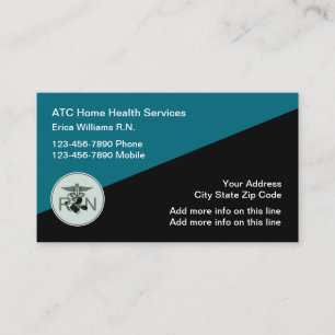 Medical Home Health RN Business Cards