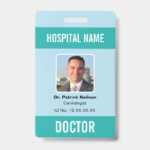Medical Hospital Clinic Photo ID Badge