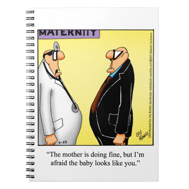 Medical Humour Notebook Gift (Front)