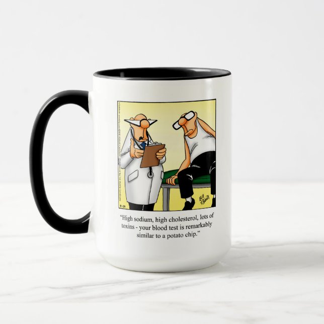 Medical Humour "Potato Chip" Mug Gift (Left)