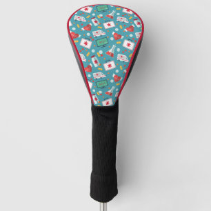Medical Icon Pattern Golf Head Cover