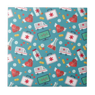 Medical Icon Pattern Tile