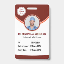 Medical ID Badge – Hospital Security Access Card