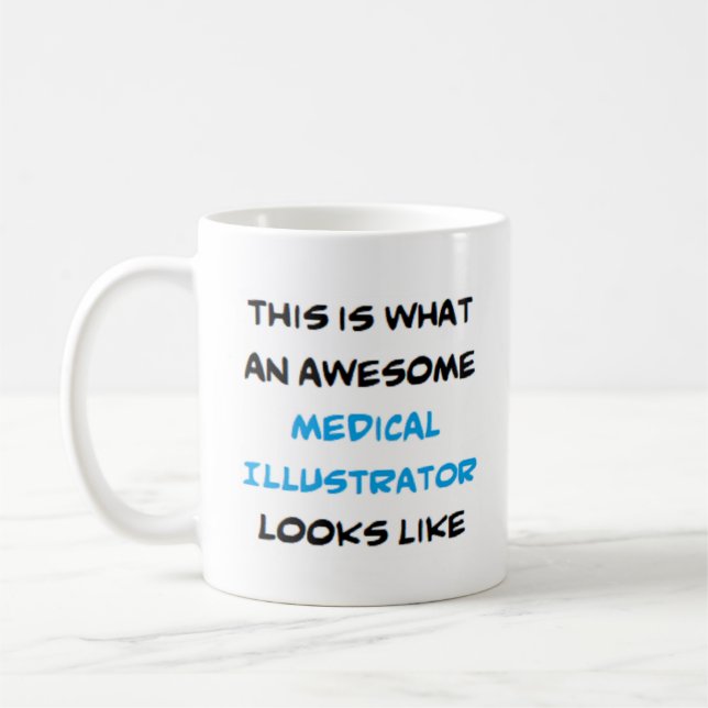 medical illustrator, awesome coffee mug (Left)