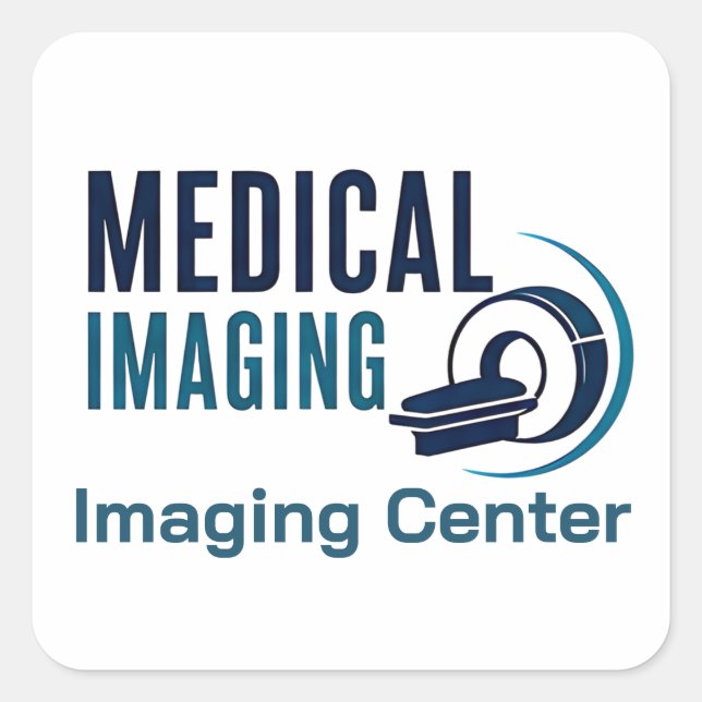 Medical Imaging Diagnostic Design Square Sticker (Front)