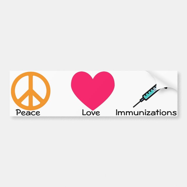 Medical/immunisation bumper sticker (Front)