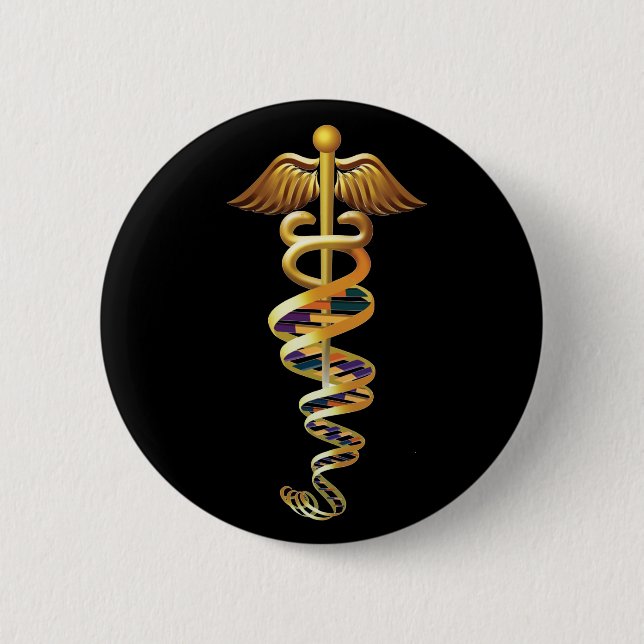 Medical Insignia 6 Cm Round Badge (Front)