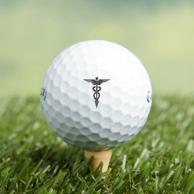 Medical Insignia Caduceus Golf Balls (Insitu Tee)