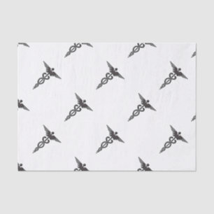 Medical Insignia Caduceus Tissue Paper