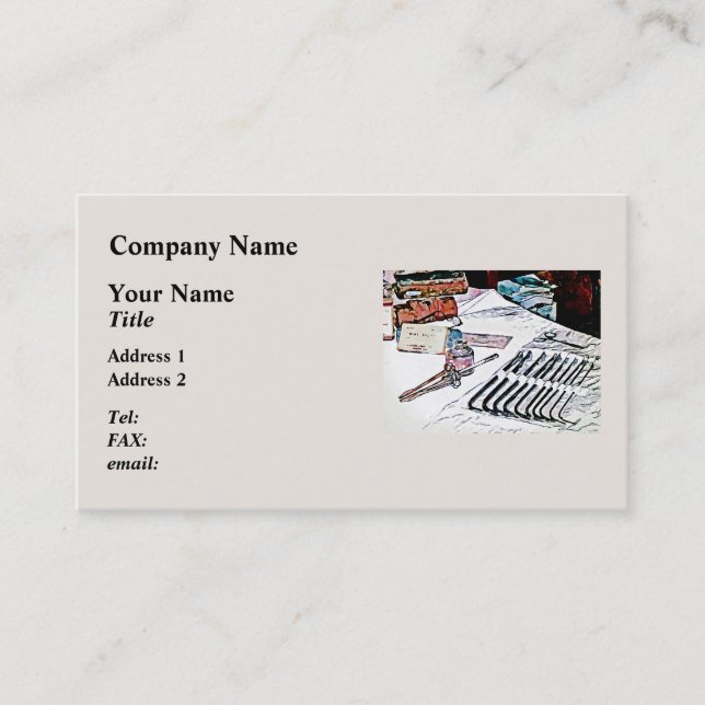 Medical Instruments Business Card (Front)