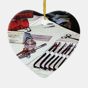 Medical Instruments Ceramic Tree Decoration