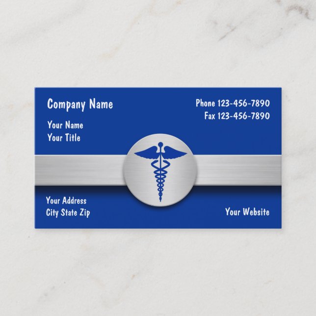 Medical Insurance Business Cards (Front)
