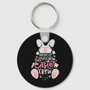 Medical Istant Easter Day Nurse Crew Bunny Ears Nu Key Ring