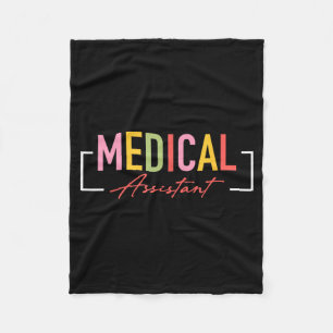 Medical Istant Ma Cma Nursing Doctor Istant Fleece Blanket