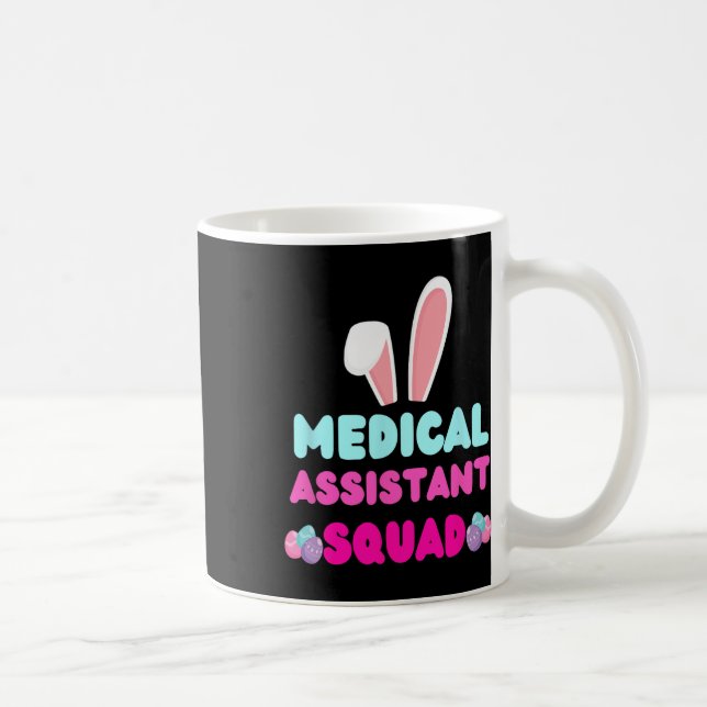 Medical Istant Squad Bunny Ear Easter Costume Eggs Coffee Mug (Right)
