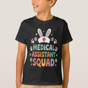 Medical Istant Squad Easter Bunny Costume Eggs T-Shirt