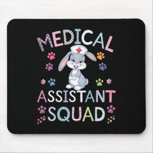 Medical Istant Squad Nurse Bunny Easter Day Women' Mouse Pad