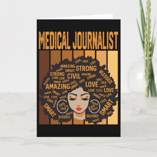 Medical Journalist Powerful Black History Month Bl Card