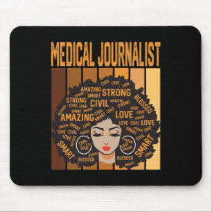 Medical Journalist Powerful Black History Month Bl Mouse Pad