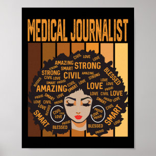Medical Journalist Powerful Black History Month Bl Poster