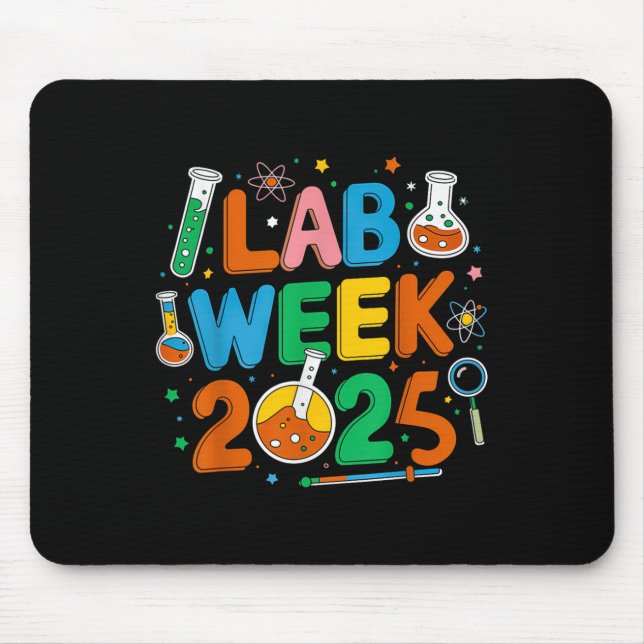 Medical Lab Scientist Retro Lab Week 2025 Phleboto Mouse Pad (Front)