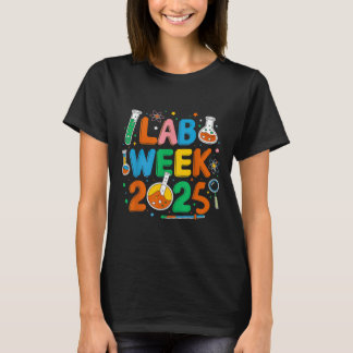 Medical Lab Scientist Retro Lab Week 2025 Phleboto T-Shirt