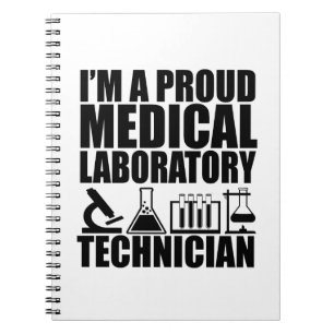 Medical lab tech laboratory technician notebook