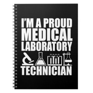 Medical lab tech laboratory technician notebook