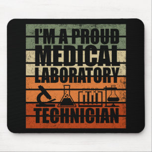 Medical Lab Tech vintage retro Mouse Pad