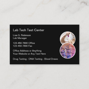 Medical Lab Testing Business Cards