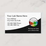 Medical Lab Theme Business Cards<br><div class="desc">Medical laboratory themed business card template designed with a unique lab emblem with test tubes and classic business card layout. Designed for a medical testing lab,  genealogy services,  or health service.</div>