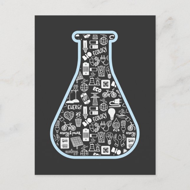 Medical Laboratory Test Tube Scientific Technician Postcard (Front)