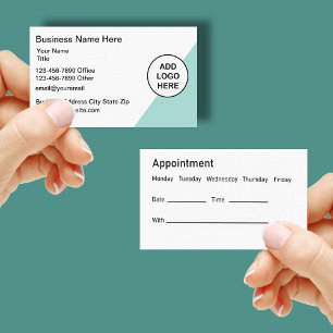 Medical Logo Appointment Business Cards