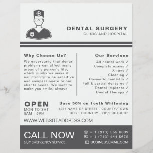 Medical Logo, Dentistry, Dentist Advertising Flyer