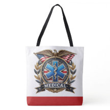 Medical Logo Large Monogram SEE BACK! Tote