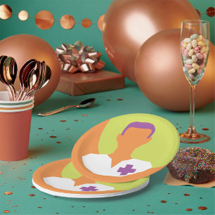 Medical Man Paper Plate