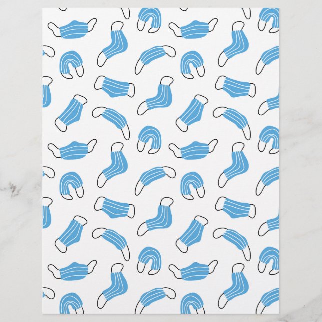 Medical mask pattern custom letterhead (Front)